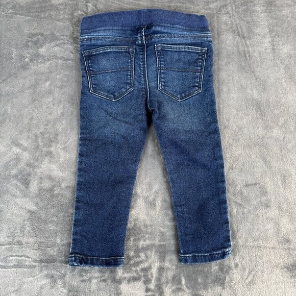 Oshkosh 24 baby  Months Drawstring Skinny Blue Jeans Stretch Soft - Picture 3 of 5